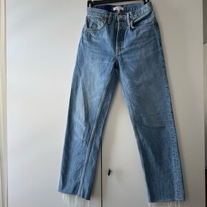 Re/Done Blue Straight Leg Jeans 24